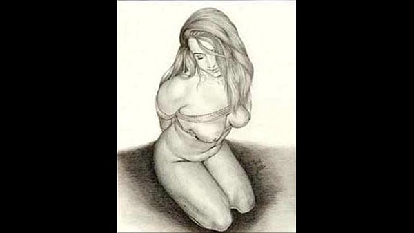 Rendu de la servitude de la corde ligoté de dessins animés d’art